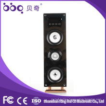Full black acrylic front panel dj system active bluetooth speaker